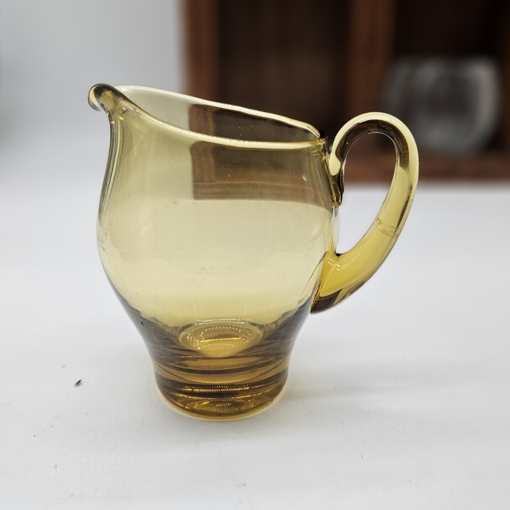 Amber yellow creamer pitcher